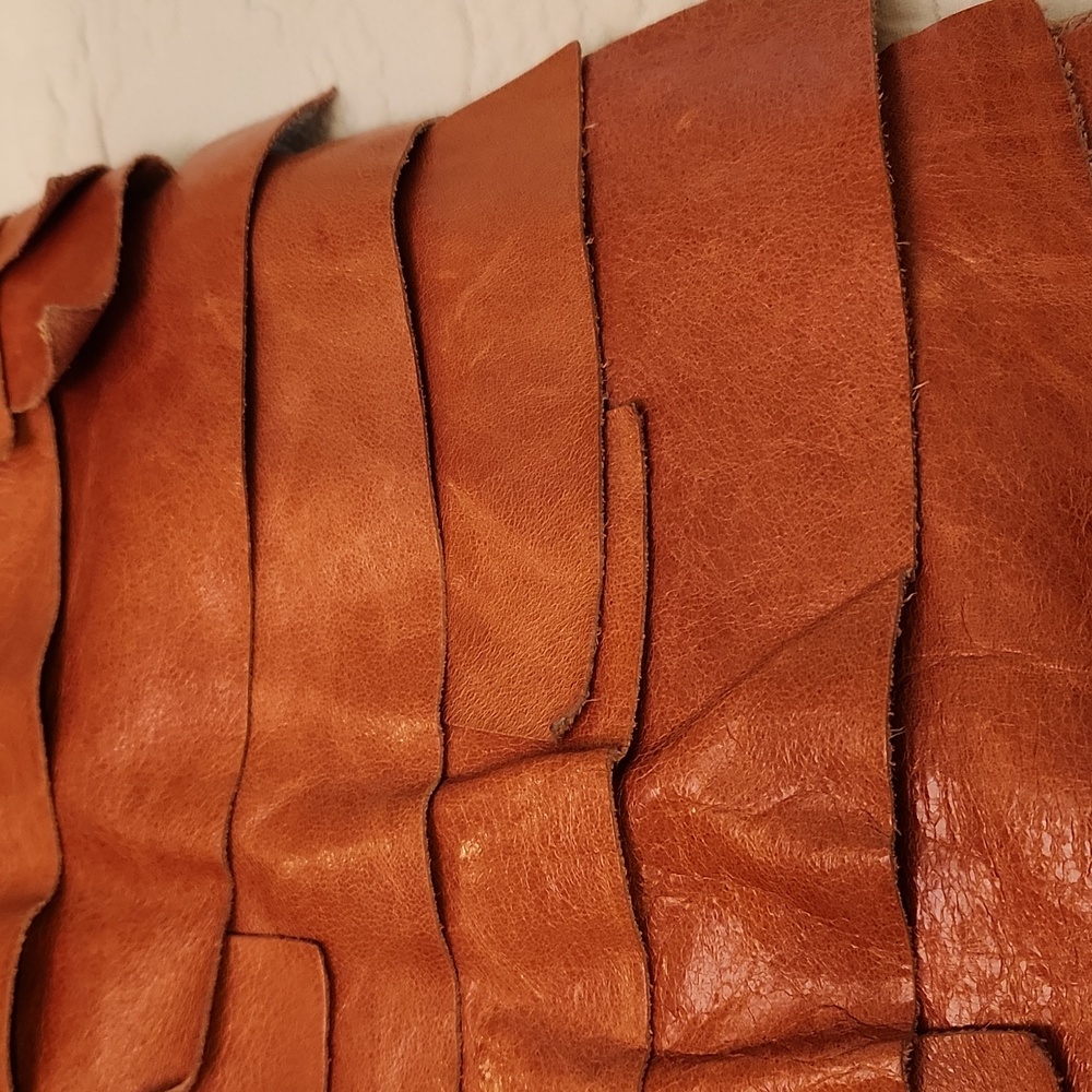 Sabina New York Layered Terracotta Leather Shoulder Bag - Picture 8 of 10